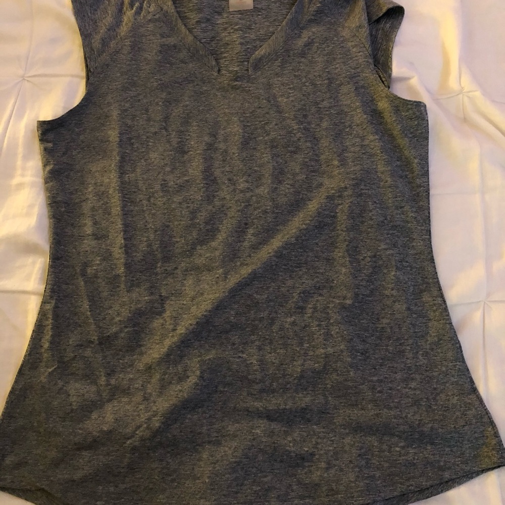 Grey workout top